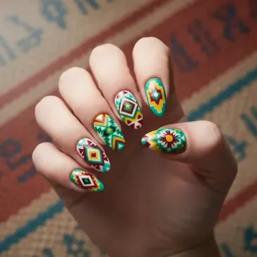 Azteckie wzory paznokcie: Inspiracje, techniki i trendy